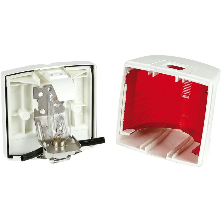 Hella modell 2984 babord (rød) lanterne med hvitt hus