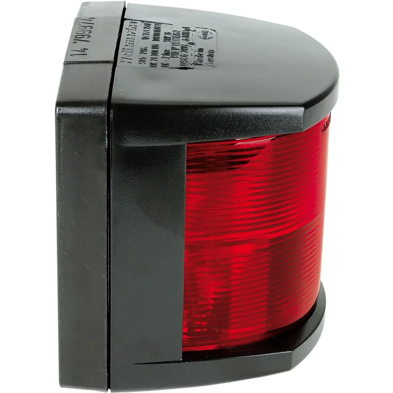 Hella modell 2984 babord (rød) lanterne med sort hus