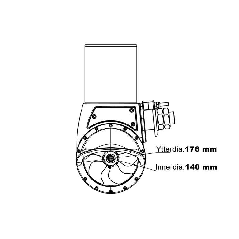 Side-Power SX35/50 cowls/vannstrømsretter