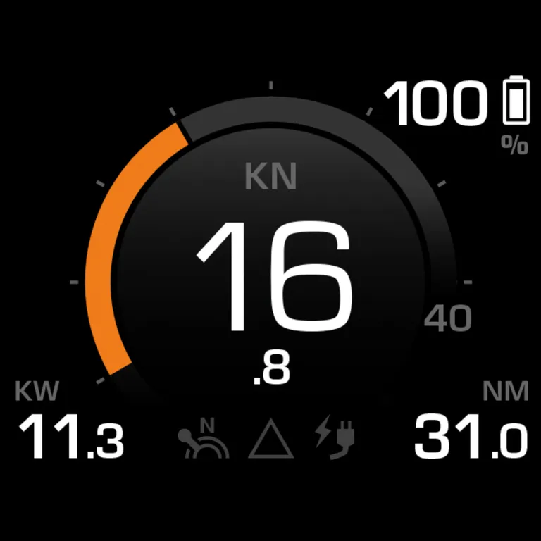 Torqeedo TorqLink gasshåndtak med fargedisplay for Cruice-modeller med TorqLink