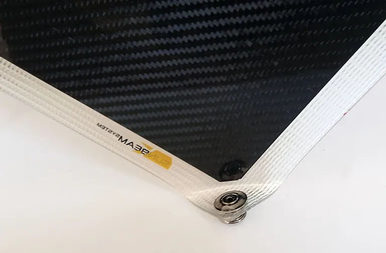 SUNBEAMsystem 116W TOUGH Carbon QuickFix fleksibelt og flushmontert solcellepanel